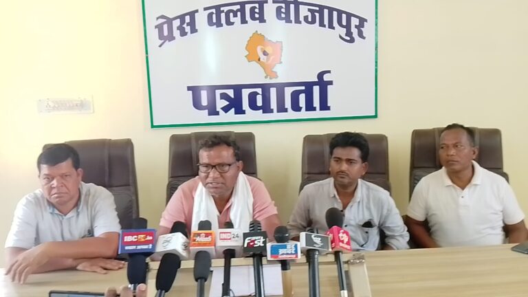 पीडिया मुठभेड़ को लेकर सीपीआई नेता मनीष कुंजाम ने ली प्रेस वार्ता।