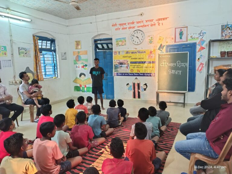 बाल देखरेख संस्थाओं में वीर बाल दिवस का आयोजन।