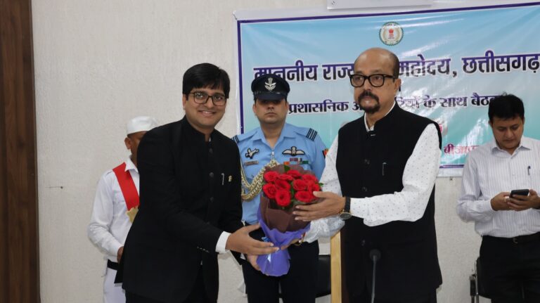 छत्तीसगढ़ के राज्यपाल का पहली बार बीजापुर जिले में आगमन हुआ।