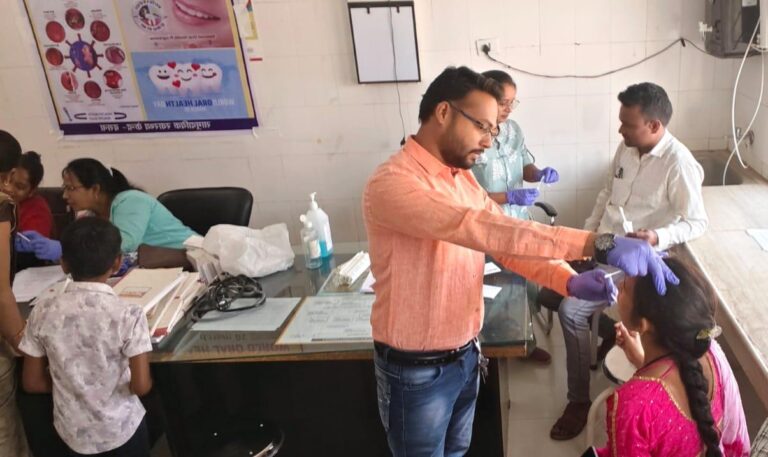 बसना में सिकलसेल मरीजों व परिजनों की जांच, विशेष स्वास्थ्य शिविर आयोजित