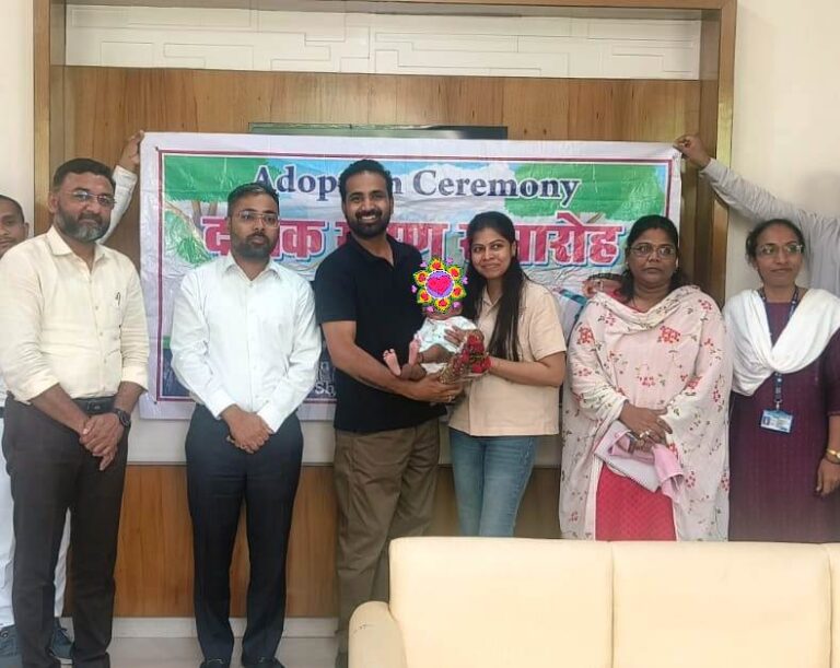 चार माह की अबोध बच्ची को मिला सूरत के जैन दम्पति का साया